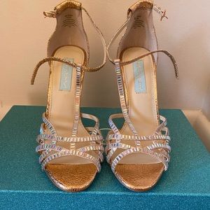 Betsey Johnson rose gold heels